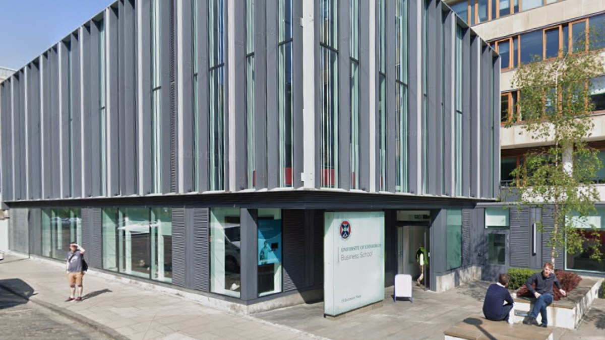 Outside the Business School Cafe